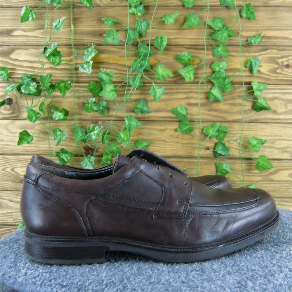 Johnston & Murphy Men  Derby Oxfords‎ Brown Leather Size 13 Medium  Used 2025